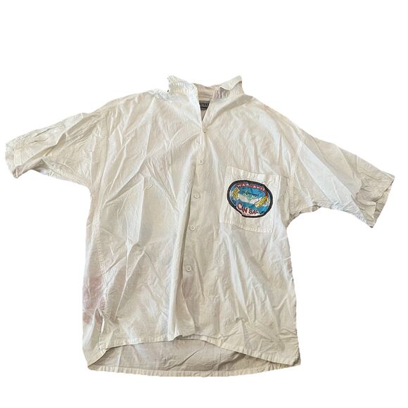 Vintage Gitano Margarita Con Sal short sleeve button-down Shirt Size M - Picture 1 of 9